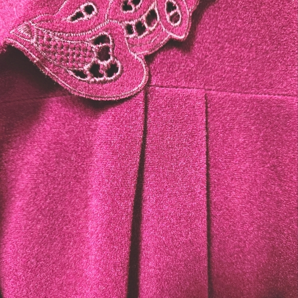 VTG Vanity Fair Snap Front Boysenberry  Fleece Nightgown/Robe Size M - Picture 6 of 9